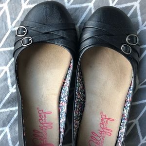 Size 9 Jellypop Black Flats